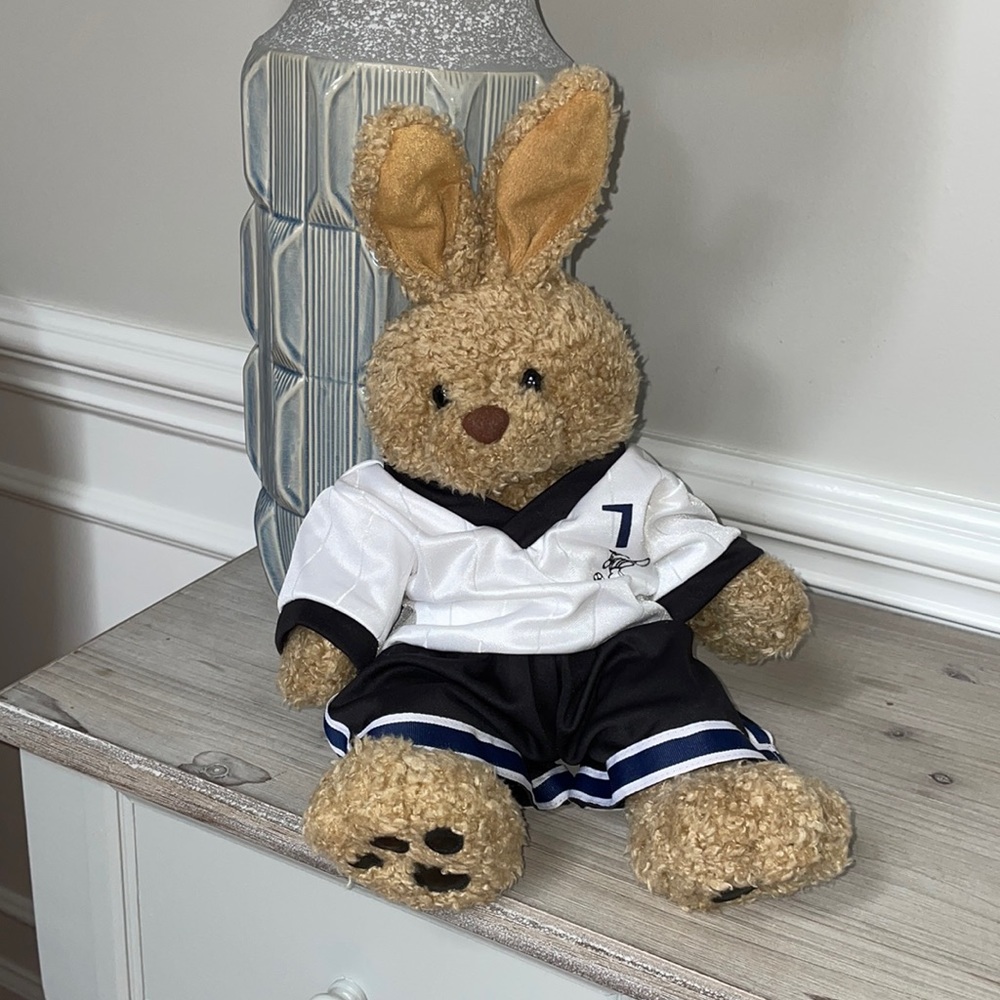Build-A-Bear Bunny with Soccer Outfit